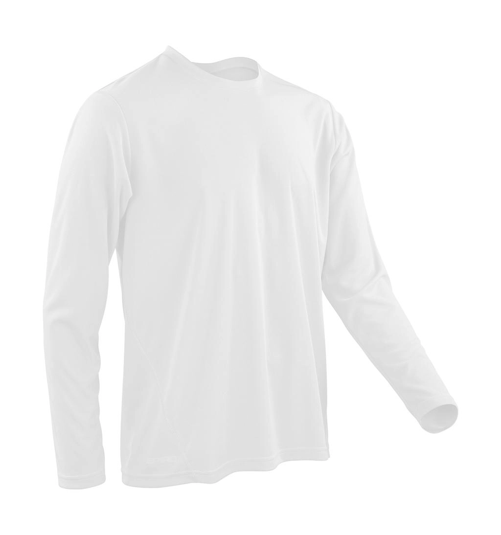Performance T-Shirt LS zum Besticken und Bedrucken in der Farbe White mit Ihren Logo, Schriftzug oder Motiv.