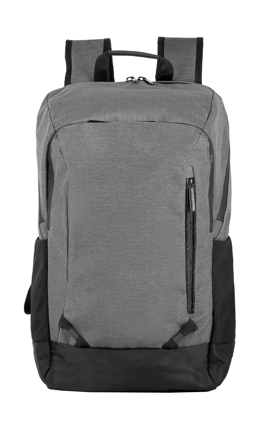 Jerusalem Laptop Backpack zum Besticken und Bedrucken in der Farbe Dark Grey/Black mit Ihren Logo, Schriftzug oder Motiv.