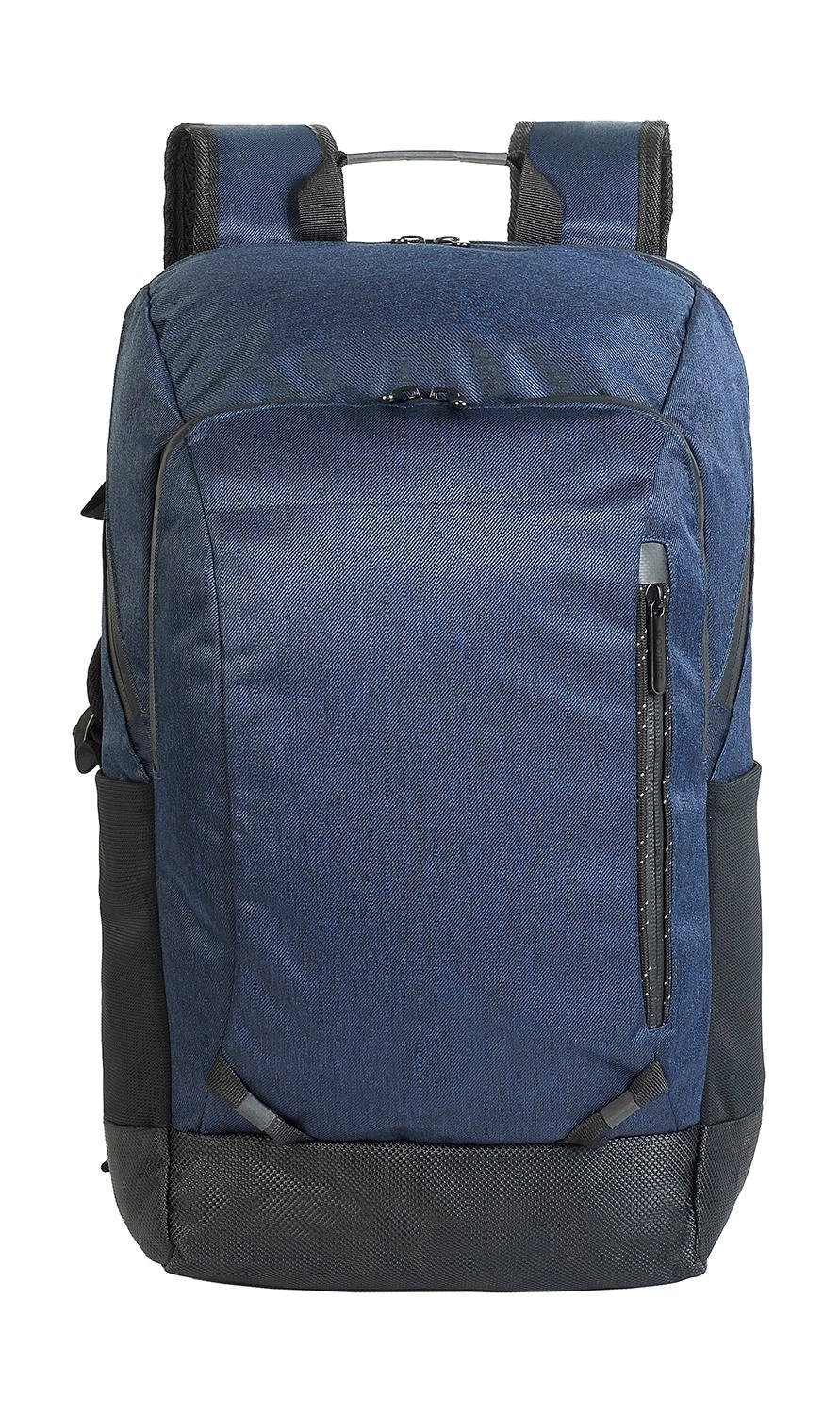 Jerusalem Laptop Backpack zum Besticken und Bedrucken in der Farbe Indigo Blue/Black mit Ihren Logo, Schriftzug oder Motiv.
