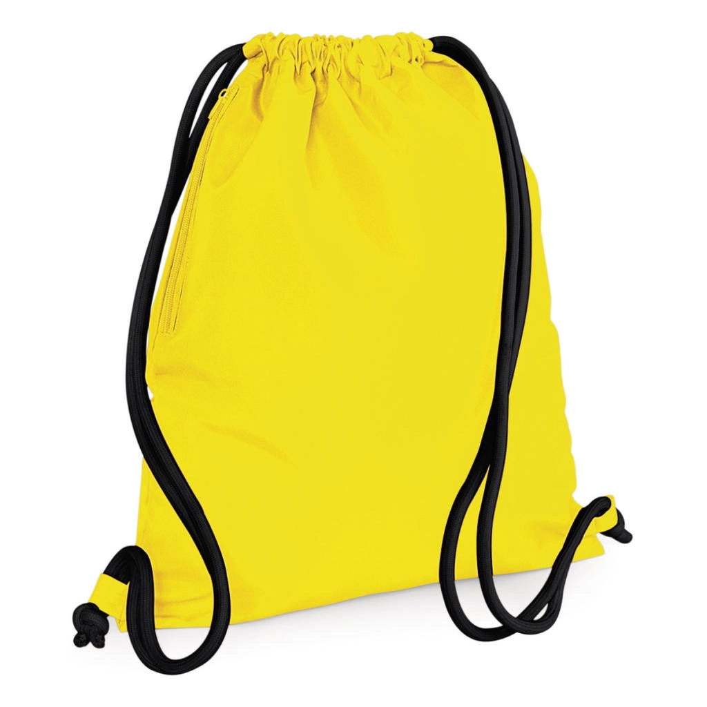Icon Gymsac zum Besticken und Bedrucken in der Farbe Yellow/Black mit Ihren Logo, Schriftzug oder Motiv.