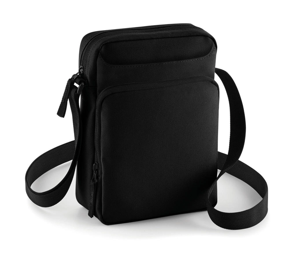 Across Body Bag zum Besticken und Bedrucken in der Farbe Black mit Ihren Logo, Schriftzug oder Motiv.