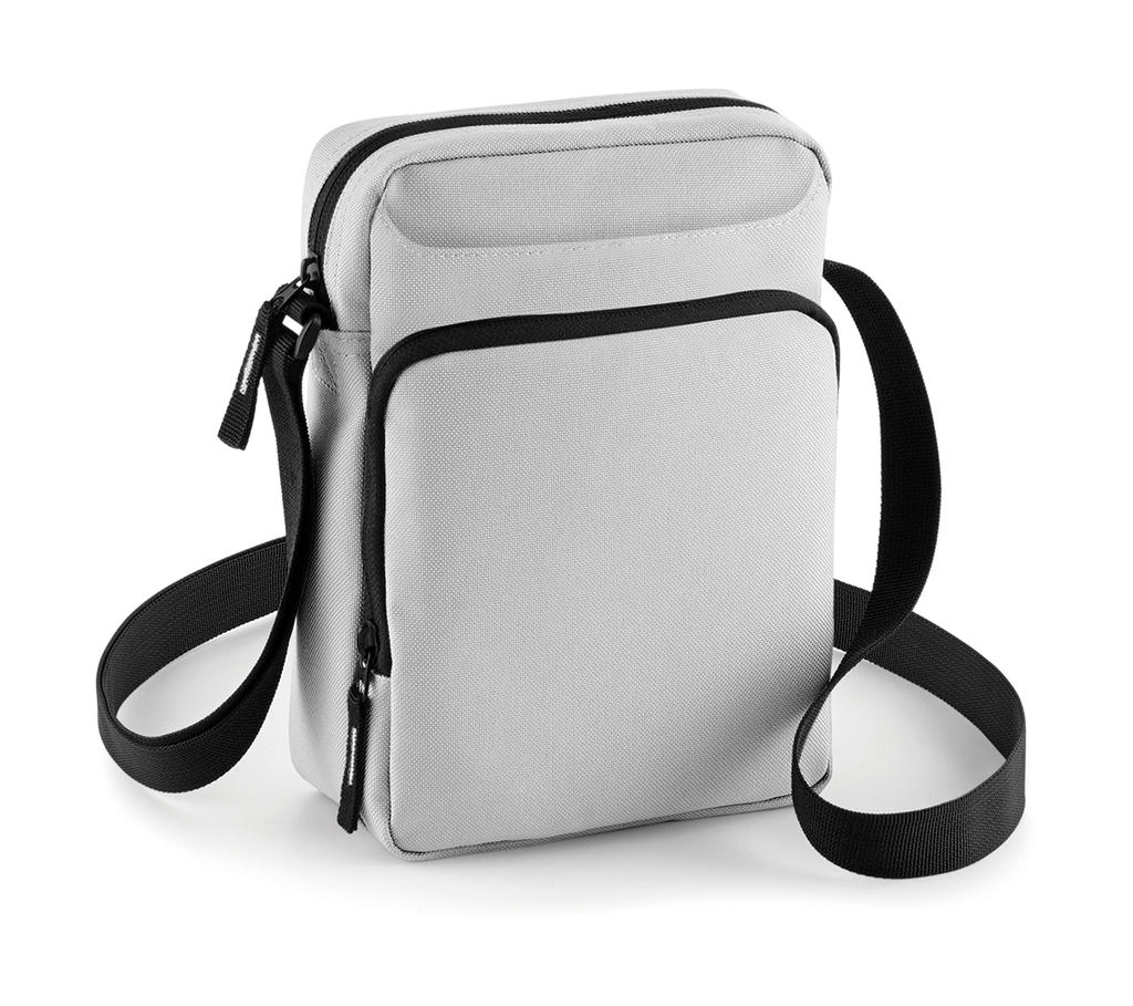 Across Body Bag zum Besticken und Bedrucken in der Farbe Light Grey mit Ihren Logo, Schriftzug oder Motiv.