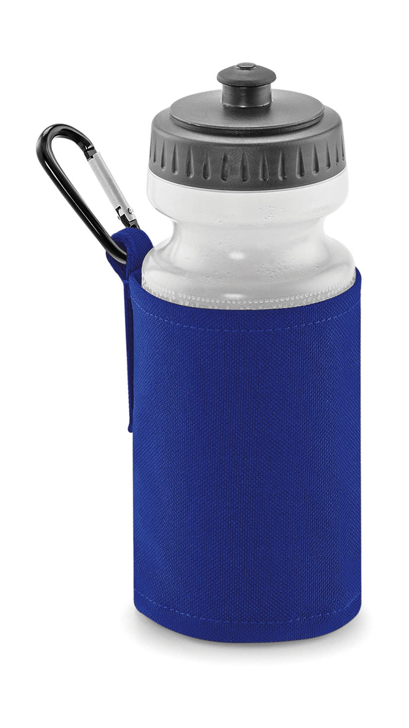 Water Bottle And Holder zum Besticken und Bedrucken in der Farbe Bright Royal mit Ihren Logo, Schriftzug oder Motiv.