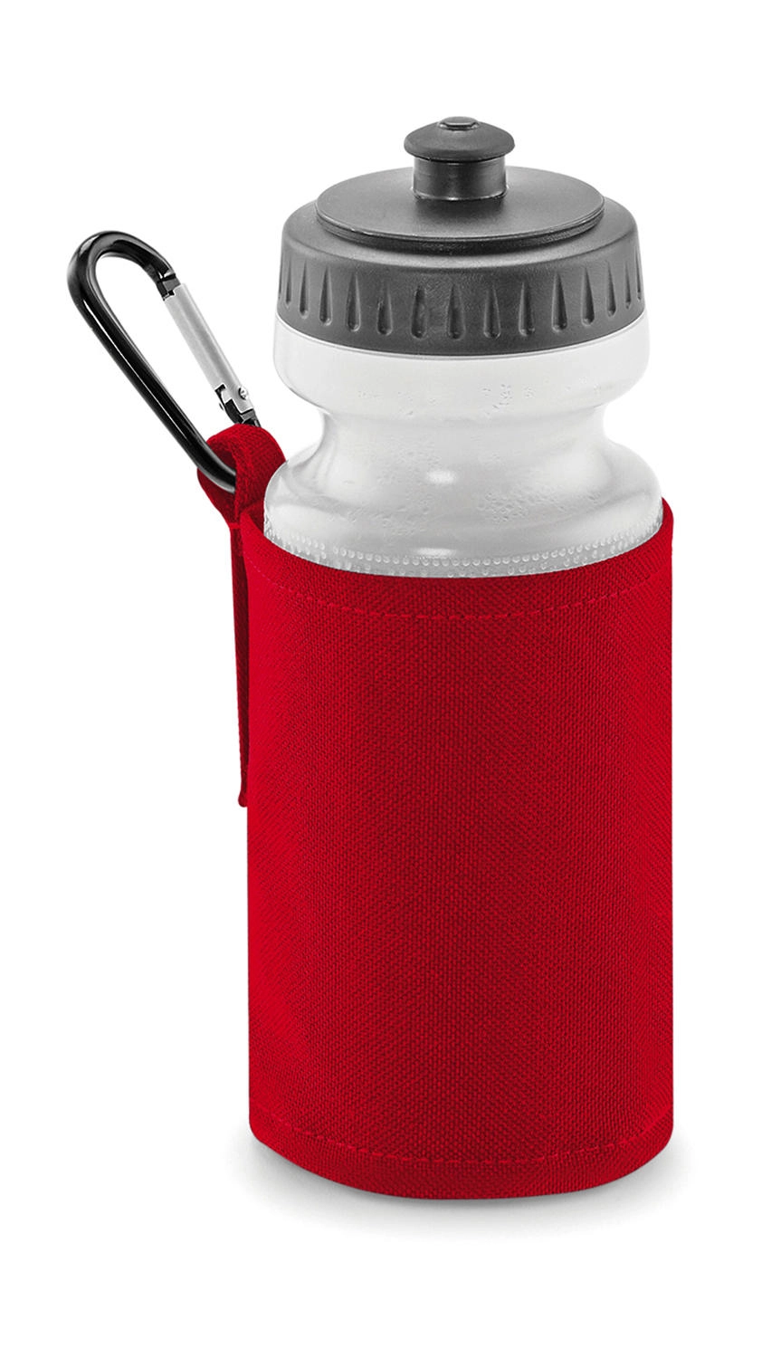 Water Bottle And Holder zum Besticken und Bedrucken in der Farbe Classic Red mit Ihren Logo, Schriftzug oder Motiv.