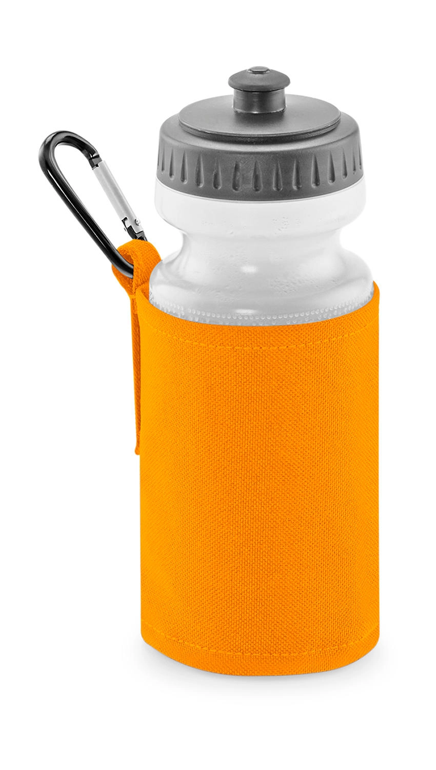 Water Bottle And Holder zum Besticken und Bedrucken in der Farbe Orange mit Ihren Logo, Schriftzug oder Motiv.