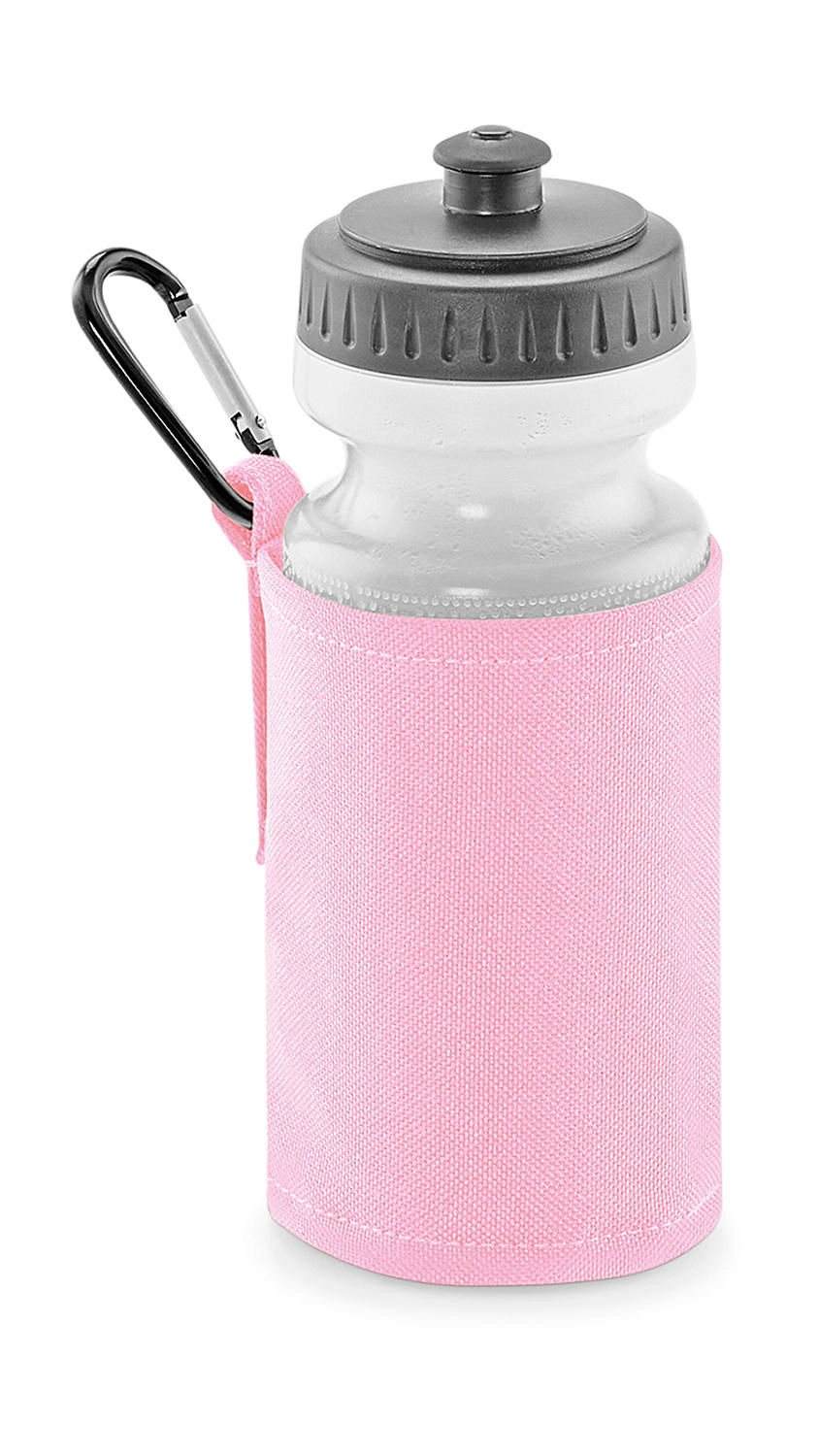 Water Bottle And Holder zum Besticken und Bedrucken in der Farbe Classic Pink mit Ihren Logo, Schriftzug oder Motiv.