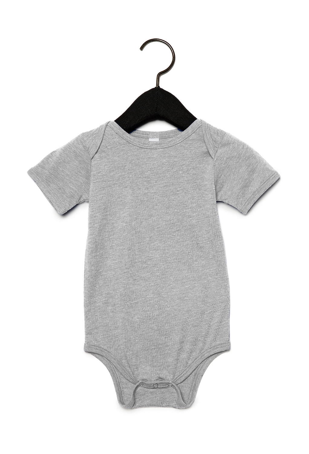 Baby Triblend Short Sleeve Onesie zum Besticken und Bedrucken in der Farbe Grey Triblend mit Ihren Logo, Schriftzug oder Motiv.