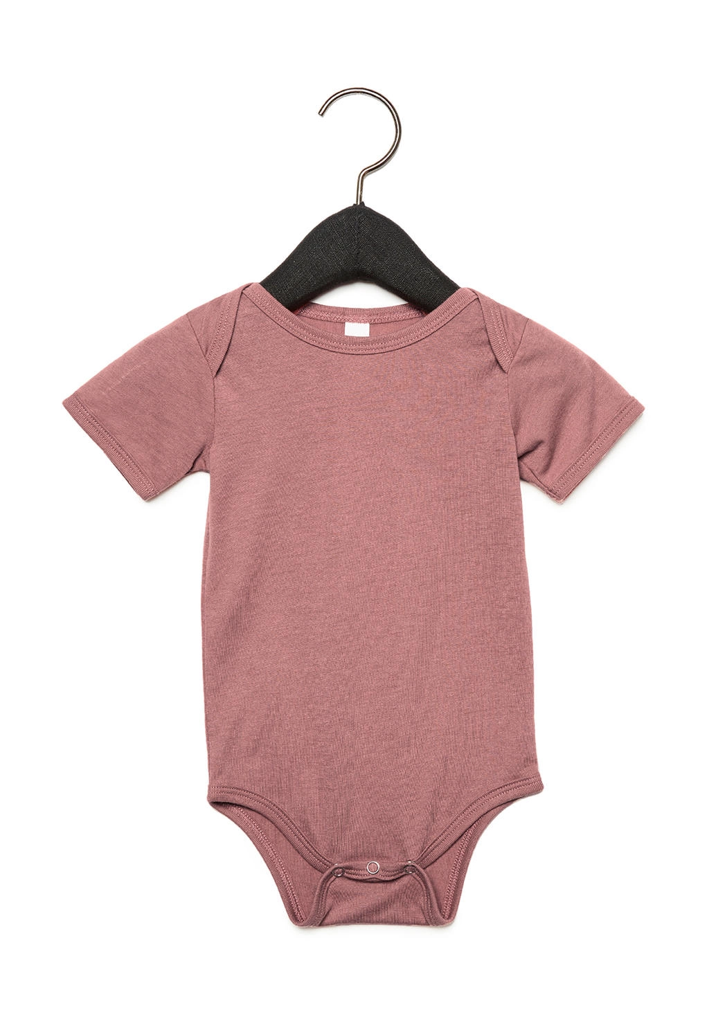 Baby Triblend Short Sleeve Onesie zum Besticken und Bedrucken in der Farbe Mauve Triblend mit Ihren Logo, Schriftzug oder Motiv.