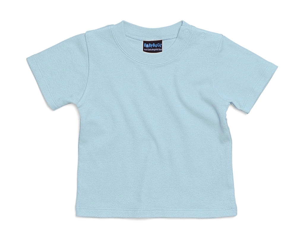 Baby T-Shirt zum Besticken und Bedrucken in der Farbe Dusty Blue mit Ihren Logo, Schriftzug oder Motiv.