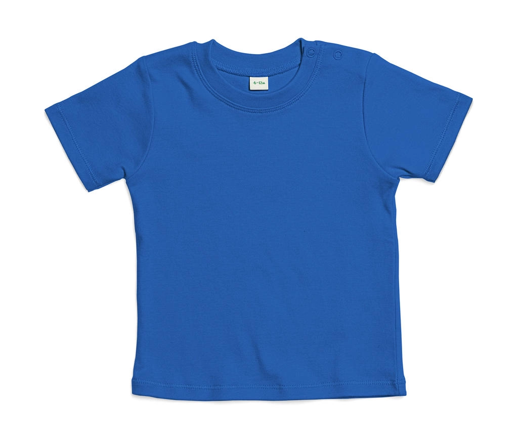 Baby T-Shirt zum Besticken und Bedrucken in der Farbe Cobalt Blue Organic mit Ihren Logo, Schriftzug oder Motiv.