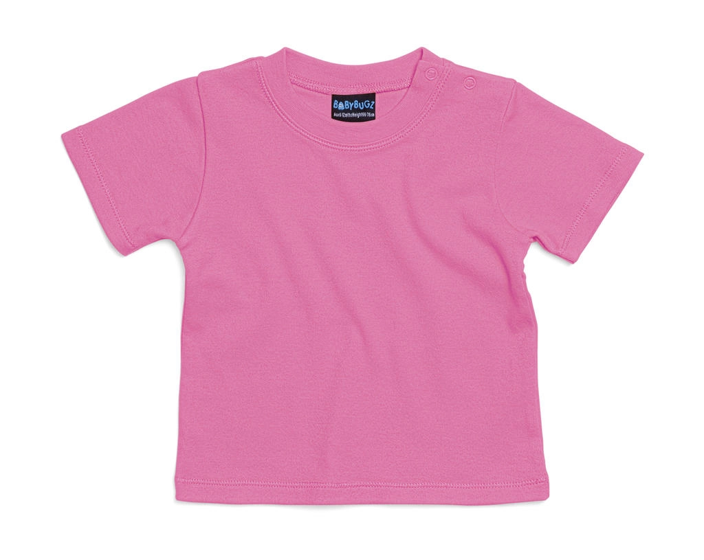 Baby T-Shirt zum Besticken und Bedrucken in der Farbe Bubble Gum Pink mit Ihren Logo, Schriftzug oder Motiv.
