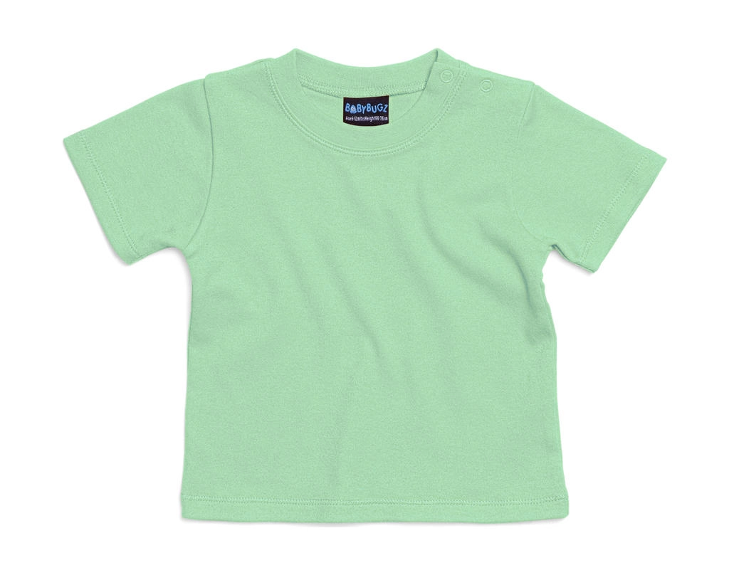 Baby T-Shirt zum Besticken und Bedrucken in der Farbe Mint Green mit Ihren Logo, Schriftzug oder Motiv.