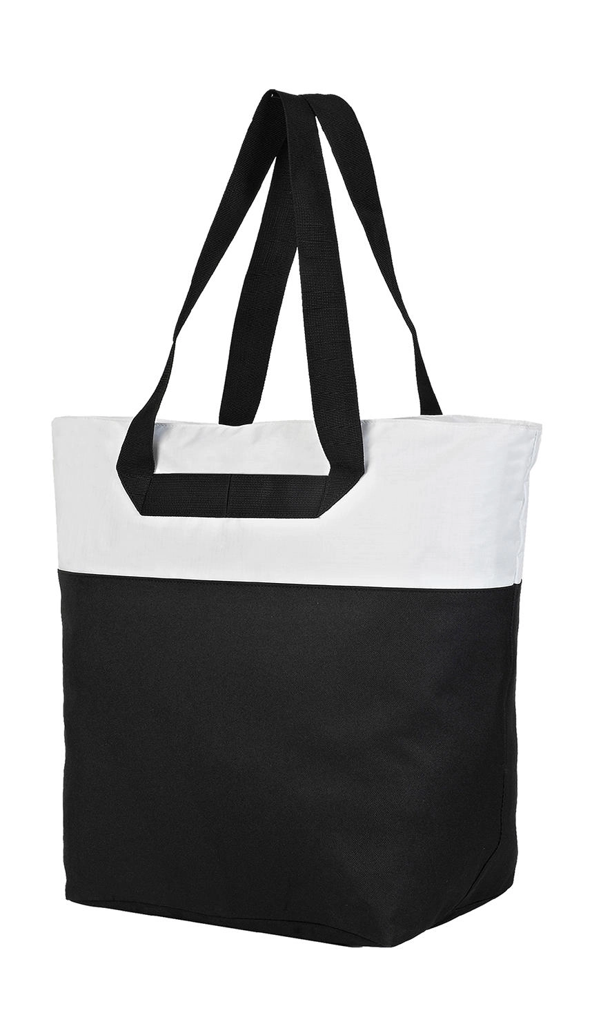 Tenerife Beach and Leisure Bag zum Besticken und Bedrucken in der Farbe Black/White mit Ihren Logo, Schriftzug oder Motiv.