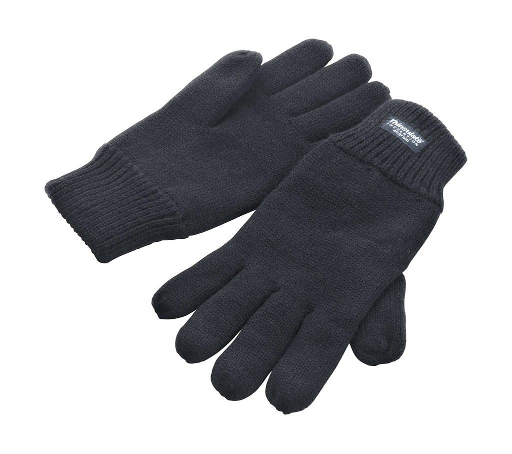 Fully Lined Thinsulate Gloves zum Besticken und Bedrucken in der Farbe Charcoal mit Ihren Logo, Schriftzug oder Motiv.