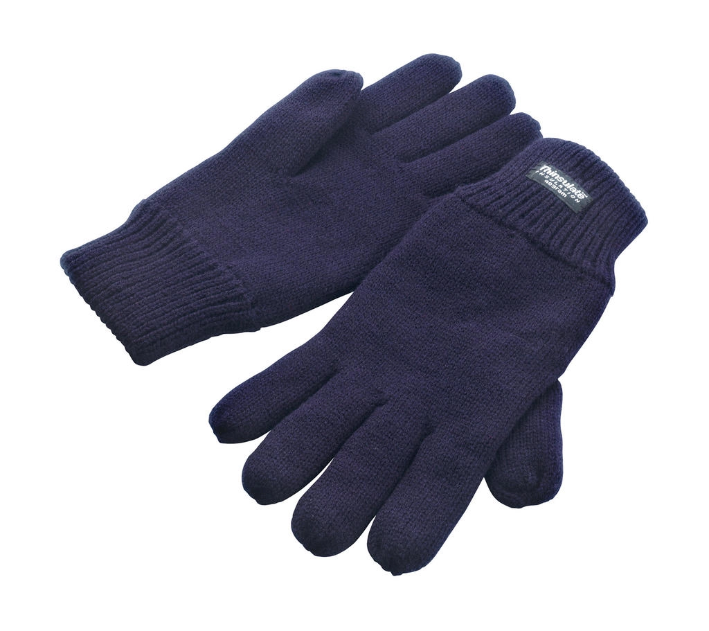 Fully Lined Thinsulate Gloves zum Besticken und Bedrucken in der Farbe Navy mit Ihren Logo, Schriftzug oder Motiv.