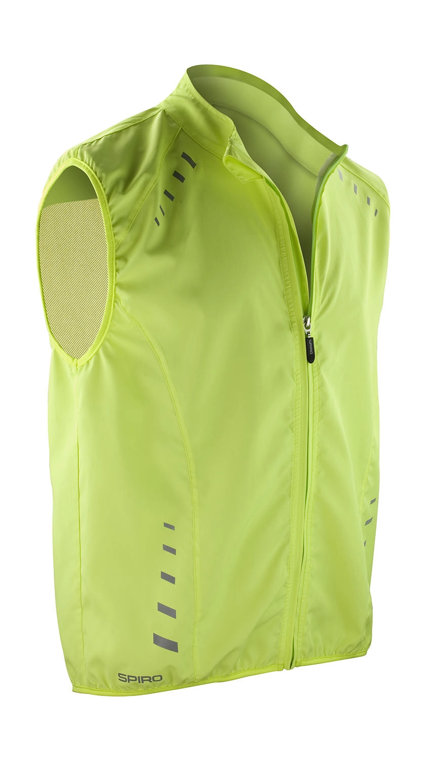 Spiro Bikewear Crosslite Gilet zum Besticken und Bedrucken in der Farbe Neon Lime mit Ihren Logo, Schriftzug oder Motiv.