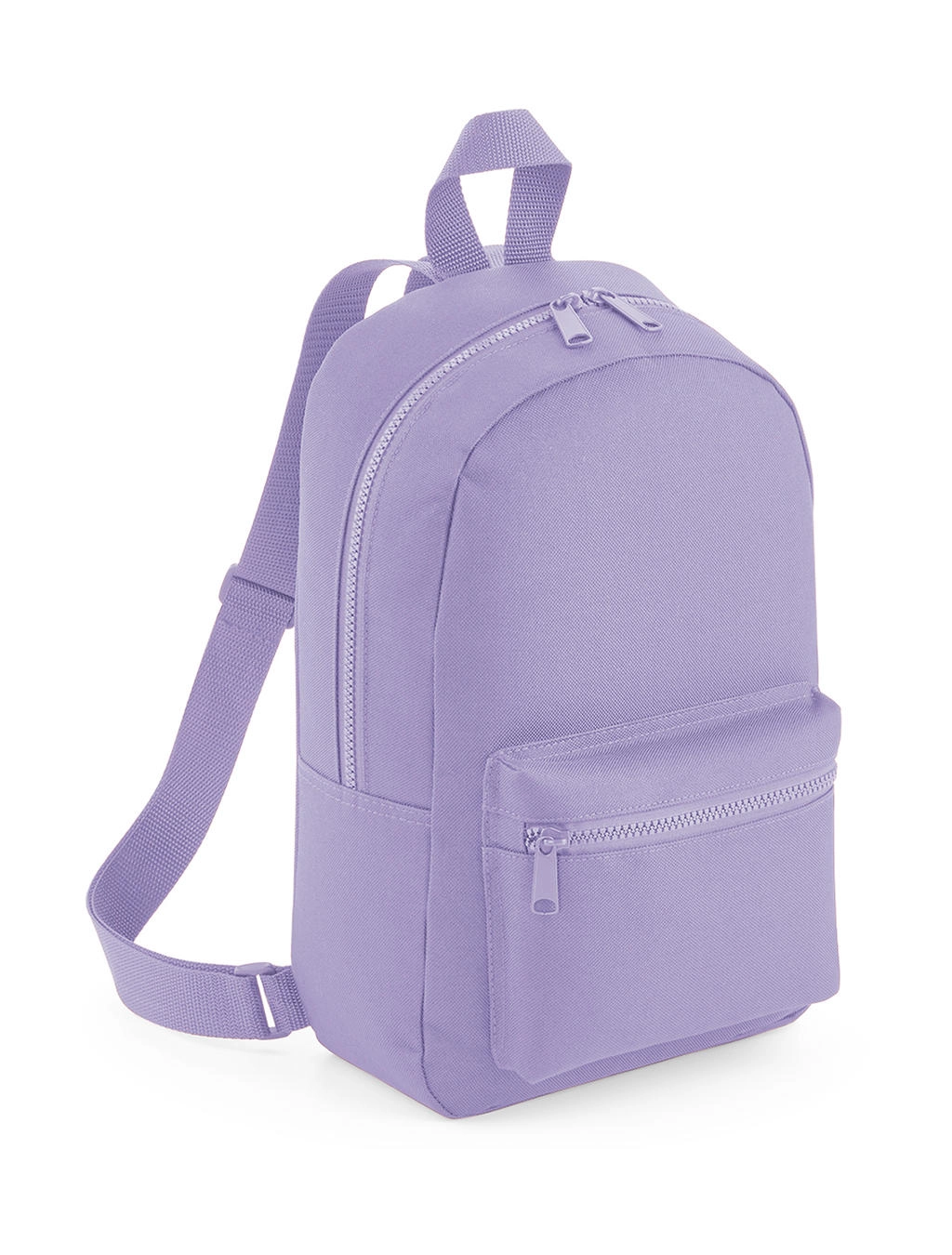 Mini Essential Fashion Backpack zum Besticken und Bedrucken in der Farbe Lavender mit Ihren Logo, Schriftzug oder Motiv.