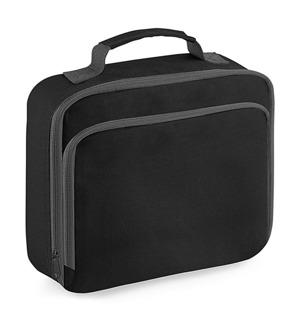 Lunch Cooler Bag zum Besticken und Bedrucken in der Farbe Black mit Ihren Logo, Schriftzug oder Motiv.