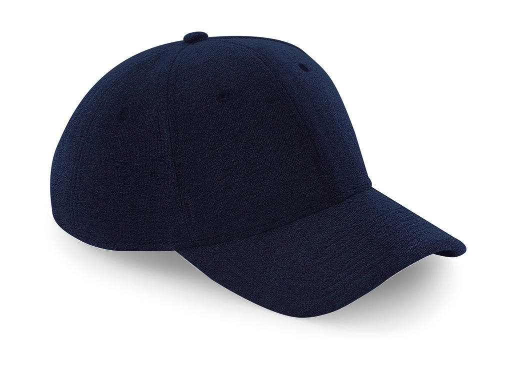 Jersey Athleisure Baseball Cap zum Besticken und Bedrucken in der Farbe French Navy mit Ihren Logo, Schriftzug oder Motiv.