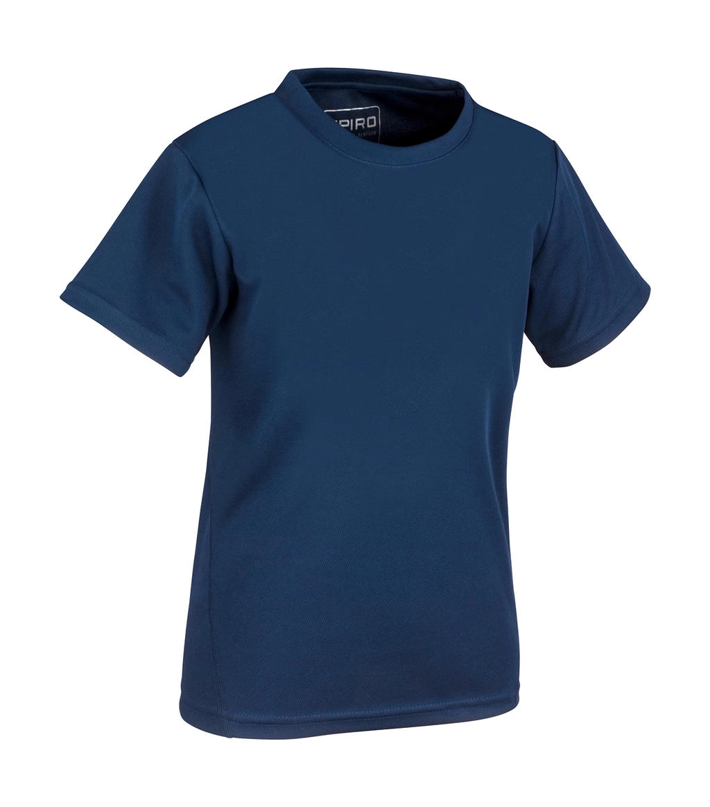 Junior Quick Dry T-Shirt zum Besticken und Bedrucken in der Farbe Navy mit Ihren Logo, Schriftzug oder Motiv.