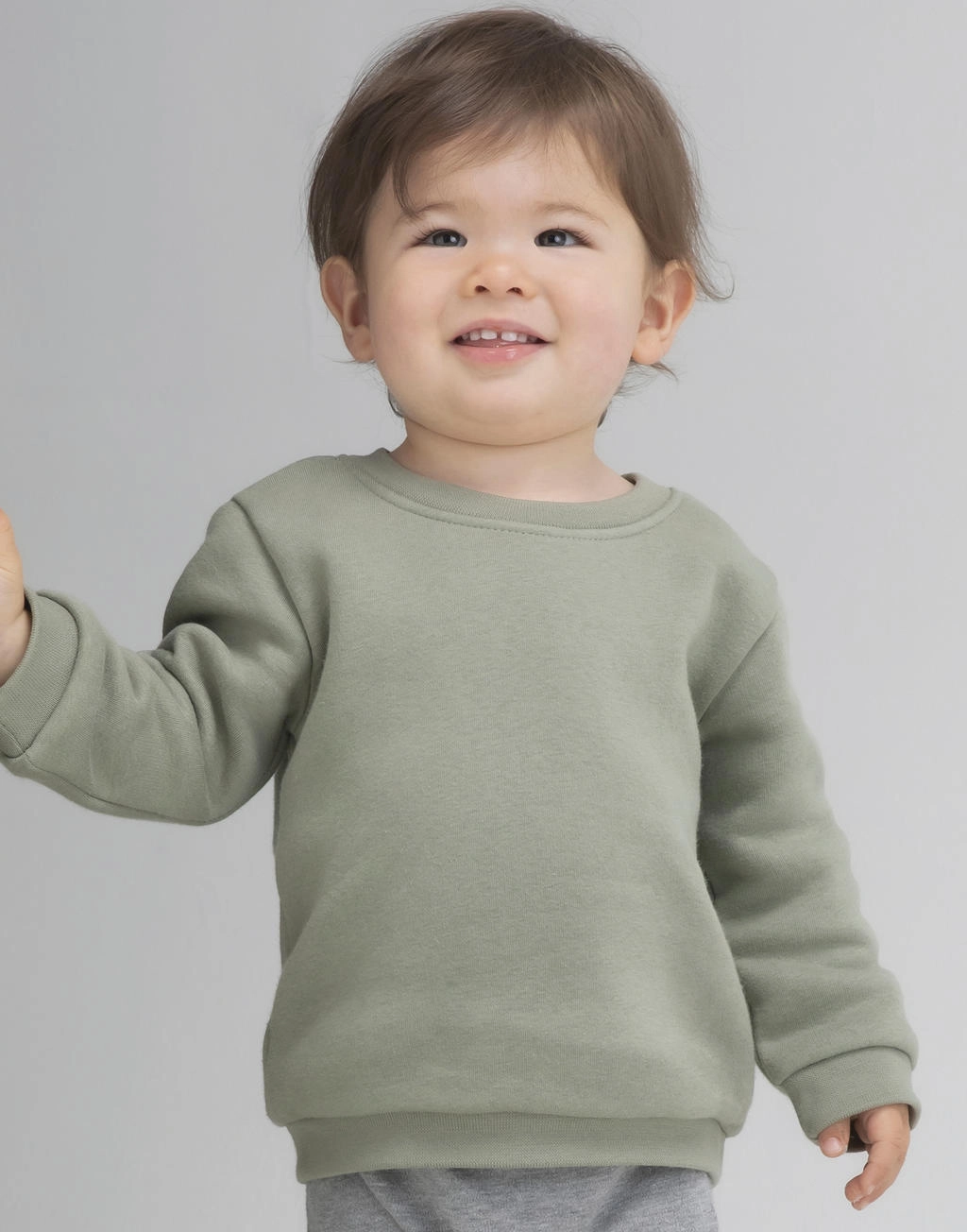 Baby Essential Sweatshirt zum Besticken und Bedrucken mit Ihren Logo, Schriftzug oder Motiv.