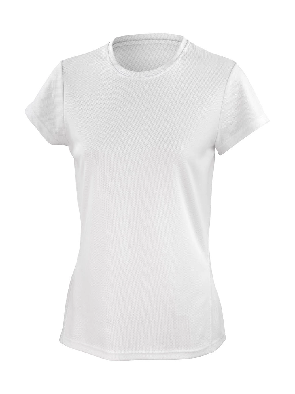Ladies` Performance T-Shirt zum Besticken und Bedrucken in der Farbe White mit Ihren Logo, Schriftzug oder Motiv.