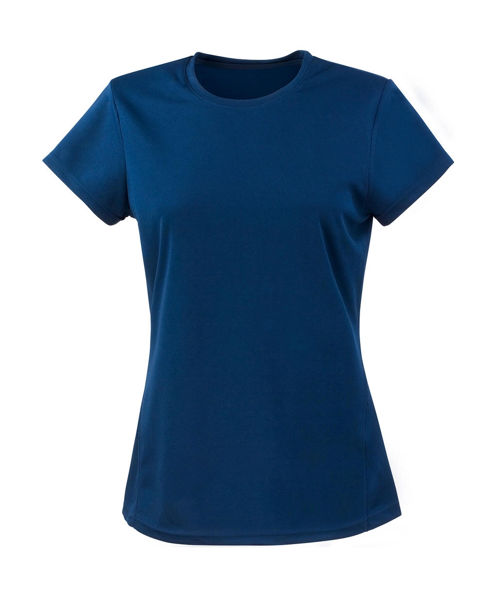 Ladies` Performance T-Shirt zum Besticken und Bedrucken in der Farbe Navy mit Ihren Logo, Schriftzug oder Motiv.