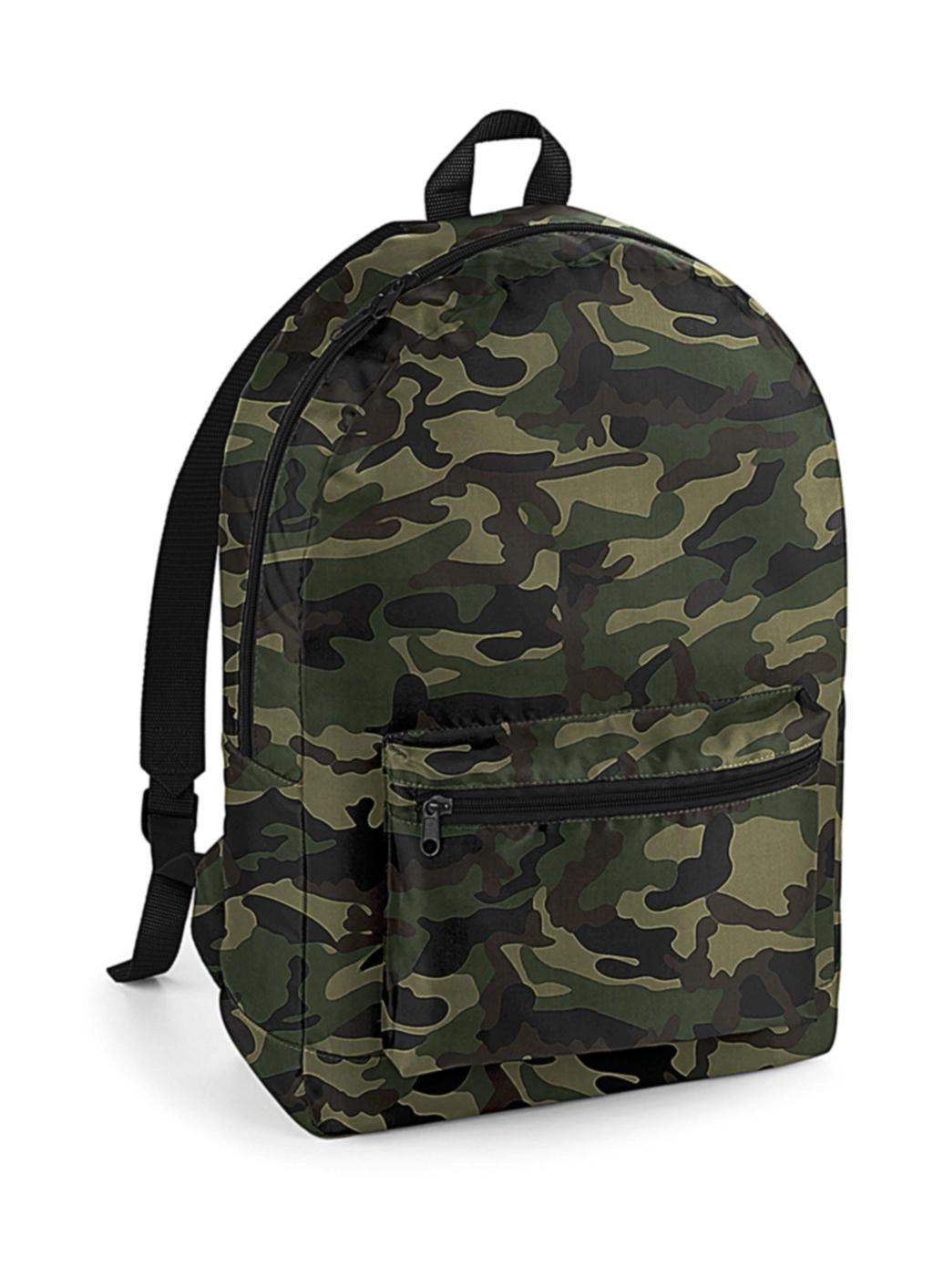 Packaway Backpack zum Besticken und Bedrucken in der Farbe Jungle Camo/Black mit Ihren Logo, Schriftzug oder Motiv.