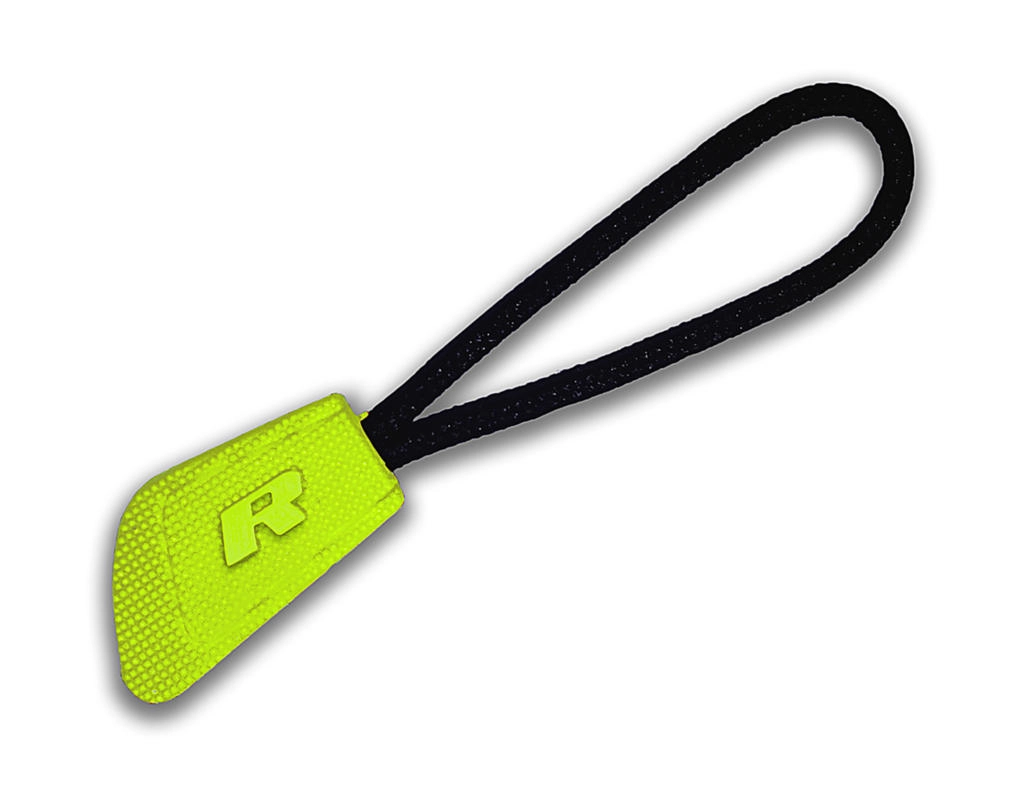 Zip Pull zum Besticken und Bedrucken in der Farbe Yellow mit Ihren Logo, Schriftzug oder Motiv.