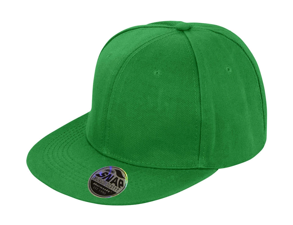 Bronx Original Flat Peak Snap Back Cap zum Besticken und Bedrucken in der Farbe Emerald mit Ihren Logo, Schriftzug oder Motiv.