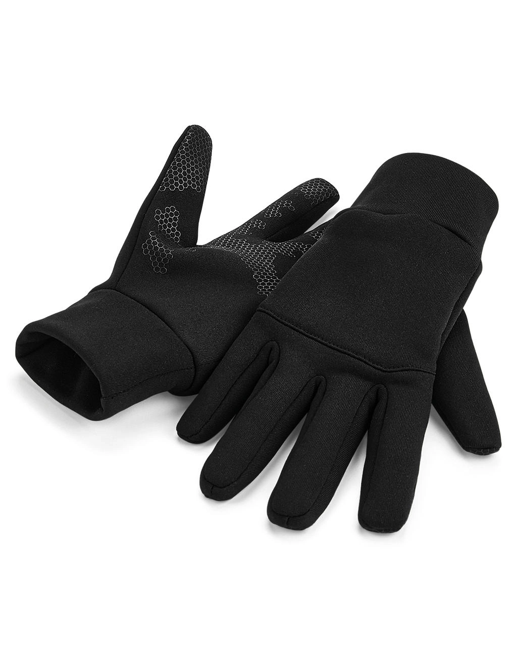 Softshell Sports Tech Gloves zum Besticken und Bedrucken mit Ihren Logo, Schriftzug oder Motiv.