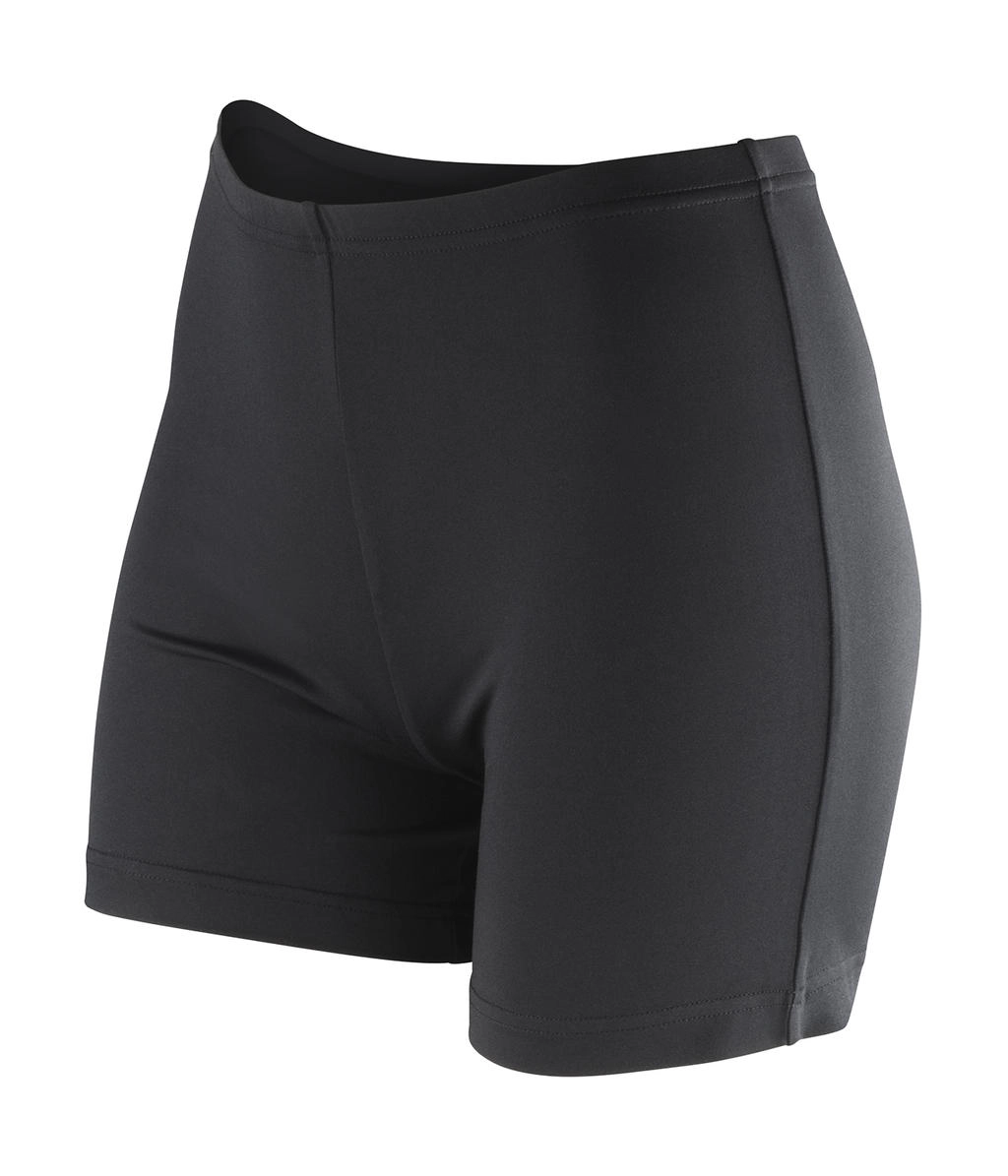 Women`s Impact Softex® Shorts zum Besticken und Bedrucken in der Farbe Black mit Ihren Logo, Schriftzug oder Motiv.