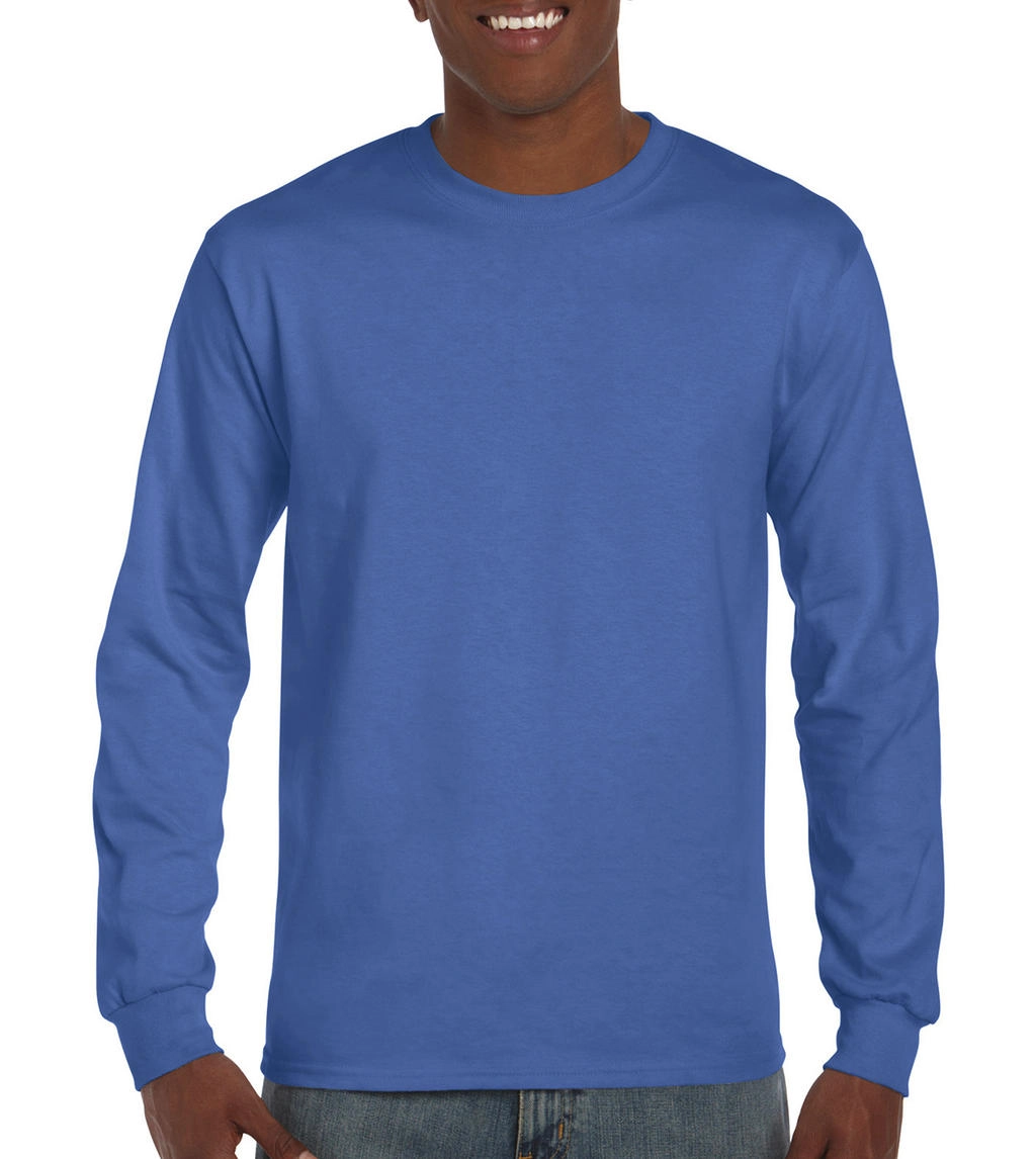 Hammer™ Adult Long Sleeve T-Shirt zum Besticken und Bedrucken in der Farbe Flo Blue mit Ihren Logo, Schriftzug oder Motiv.
