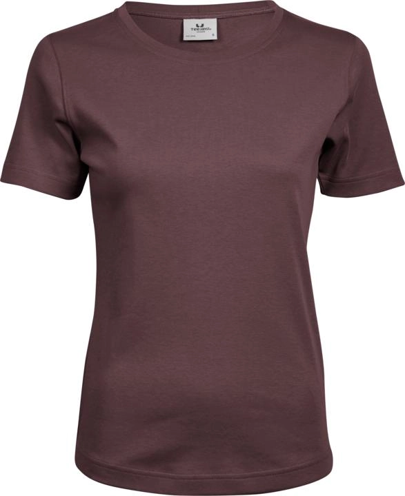 Ladies` Interlock T-Shirt zum Besticken und Bedrucken in der Farbe Grape mit Ihren Logo, Schriftzug oder Motiv.
