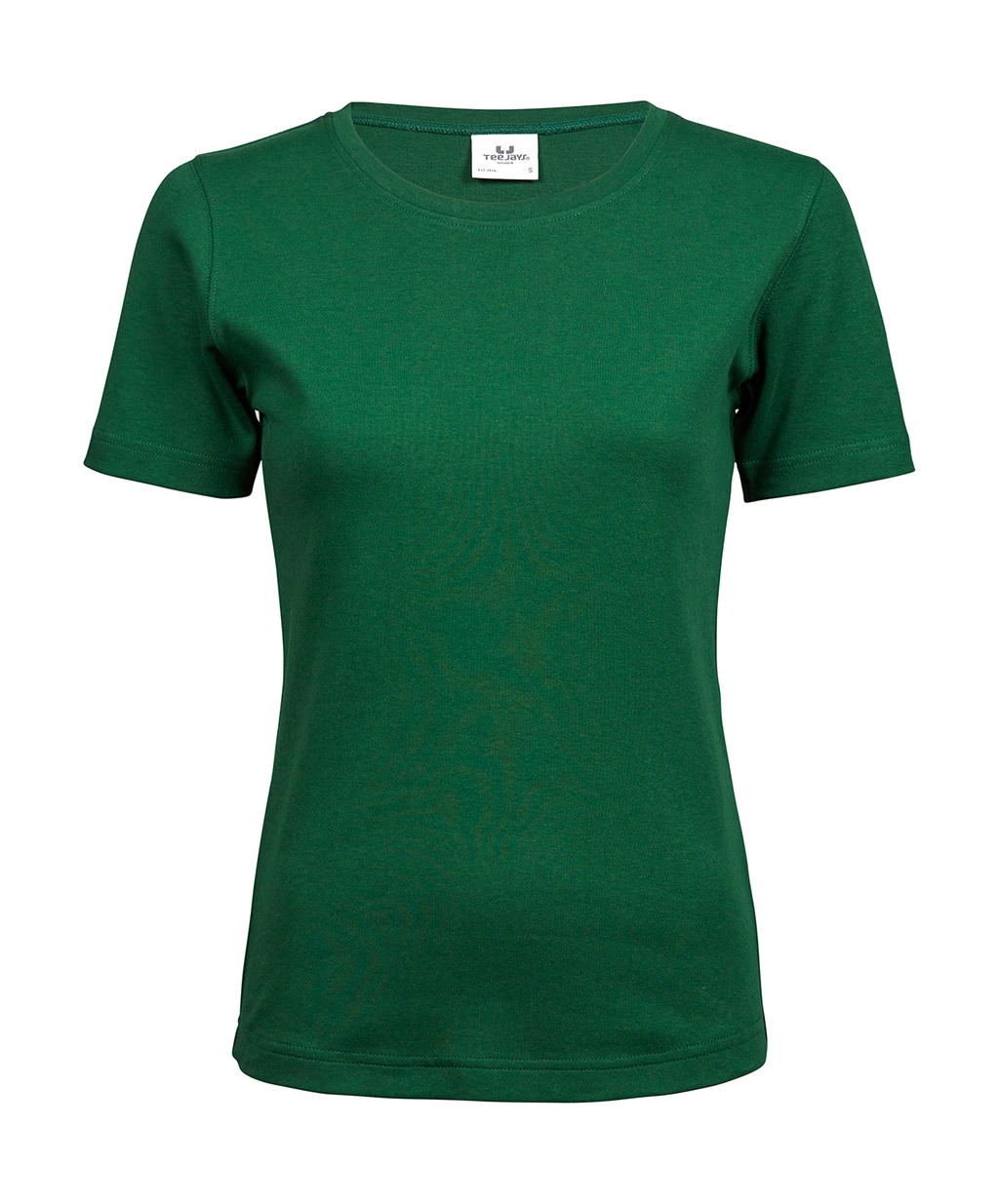 Ladies` Interlock T-Shirt zum Besticken und Bedrucken in der Farbe Forest Green mit Ihren Logo, Schriftzug oder Motiv.