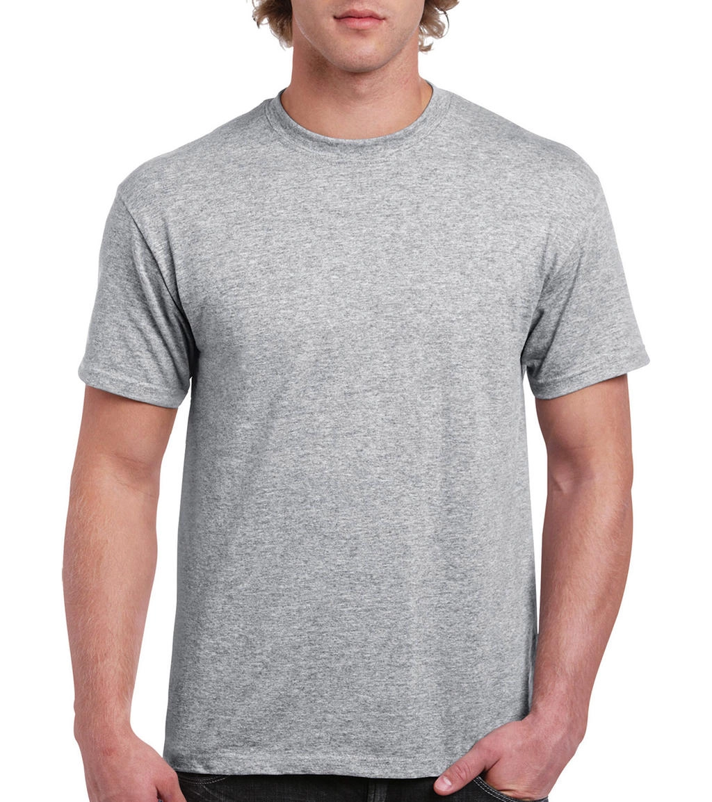 Ultra Cotton Adult T-Shirt zum Besticken und Bedrucken in der Farbe Sport Grey mit Ihren Logo, Schriftzug oder Motiv.