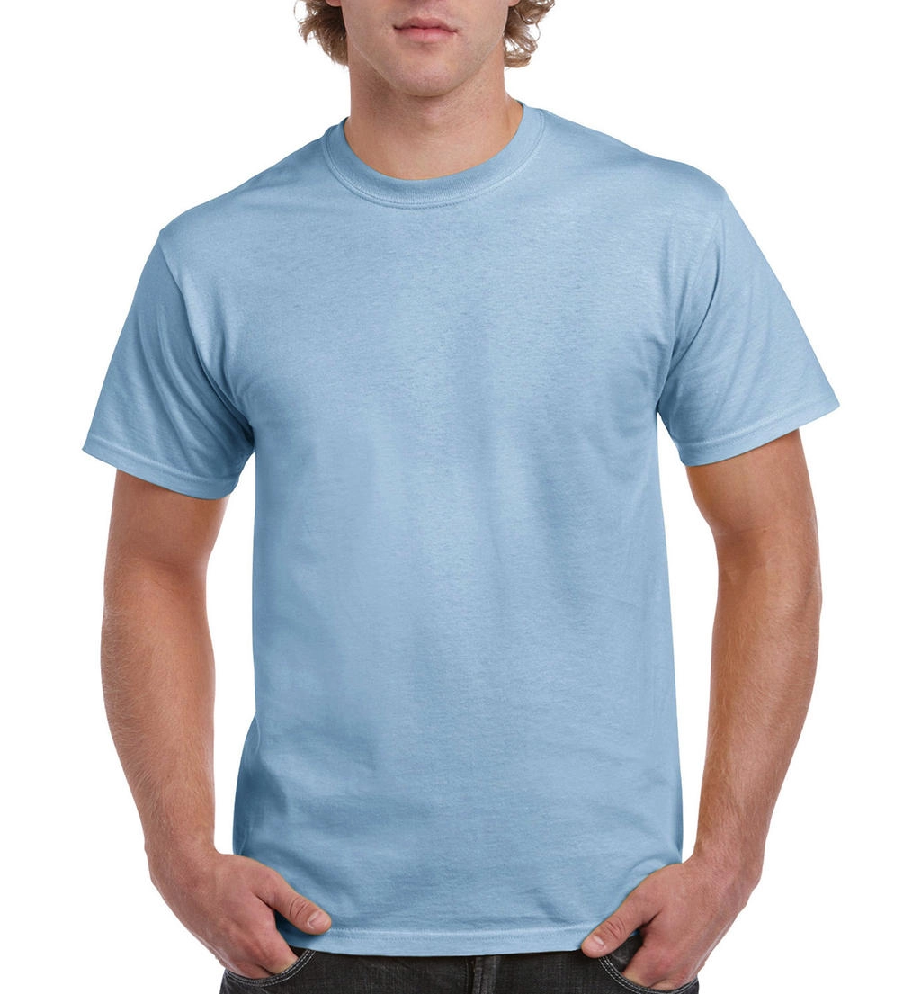 Ultra Cotton Adult T-Shirt zum Besticken und Bedrucken in der Farbe Light Blue mit Ihren Logo, Schriftzug oder Motiv.