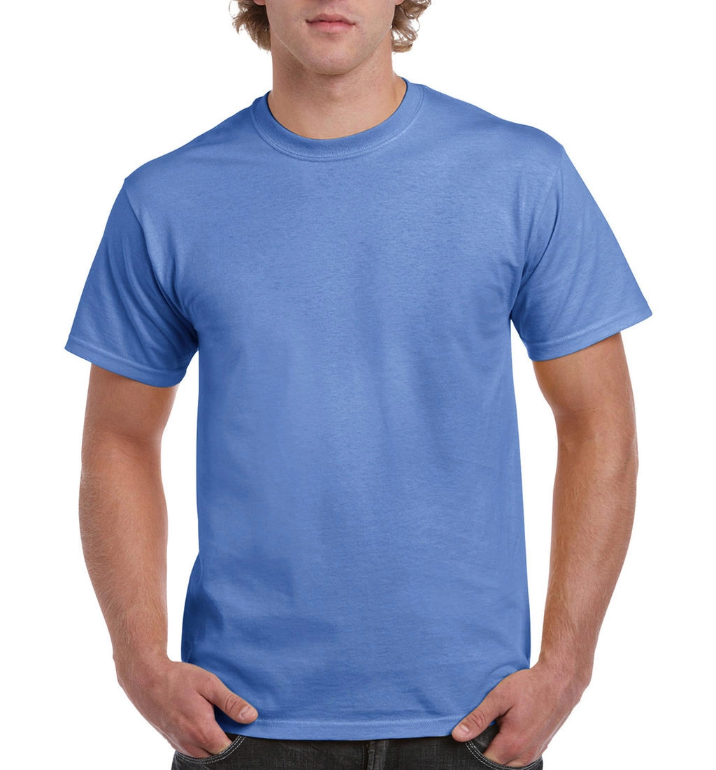 Ultra Cotton Adult T-Shirt zum Besticken und Bedrucken in der Farbe Carolina Blue mit Ihren Logo, Schriftzug oder Motiv.