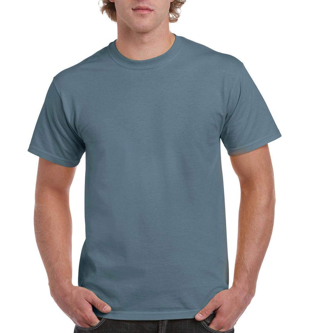 Ultra Cotton Adult T-Shirt zum Besticken und Bedrucken in der Farbe Stone Blue mit Ihren Logo, Schriftzug oder Motiv.