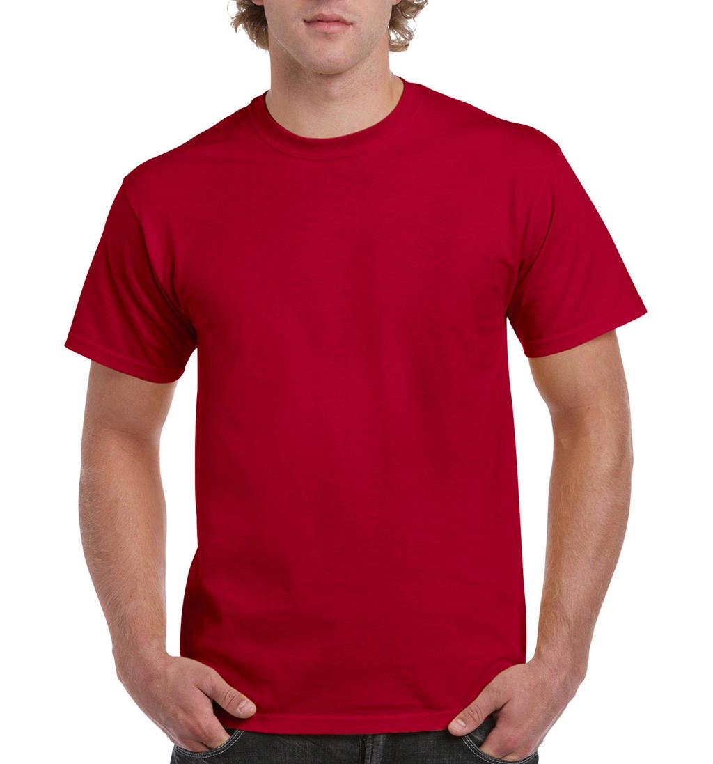 Ultra Cotton Adult T-Shirt zum Besticken und Bedrucken in der Farbe Cherry Red mit Ihren Logo, Schriftzug oder Motiv.