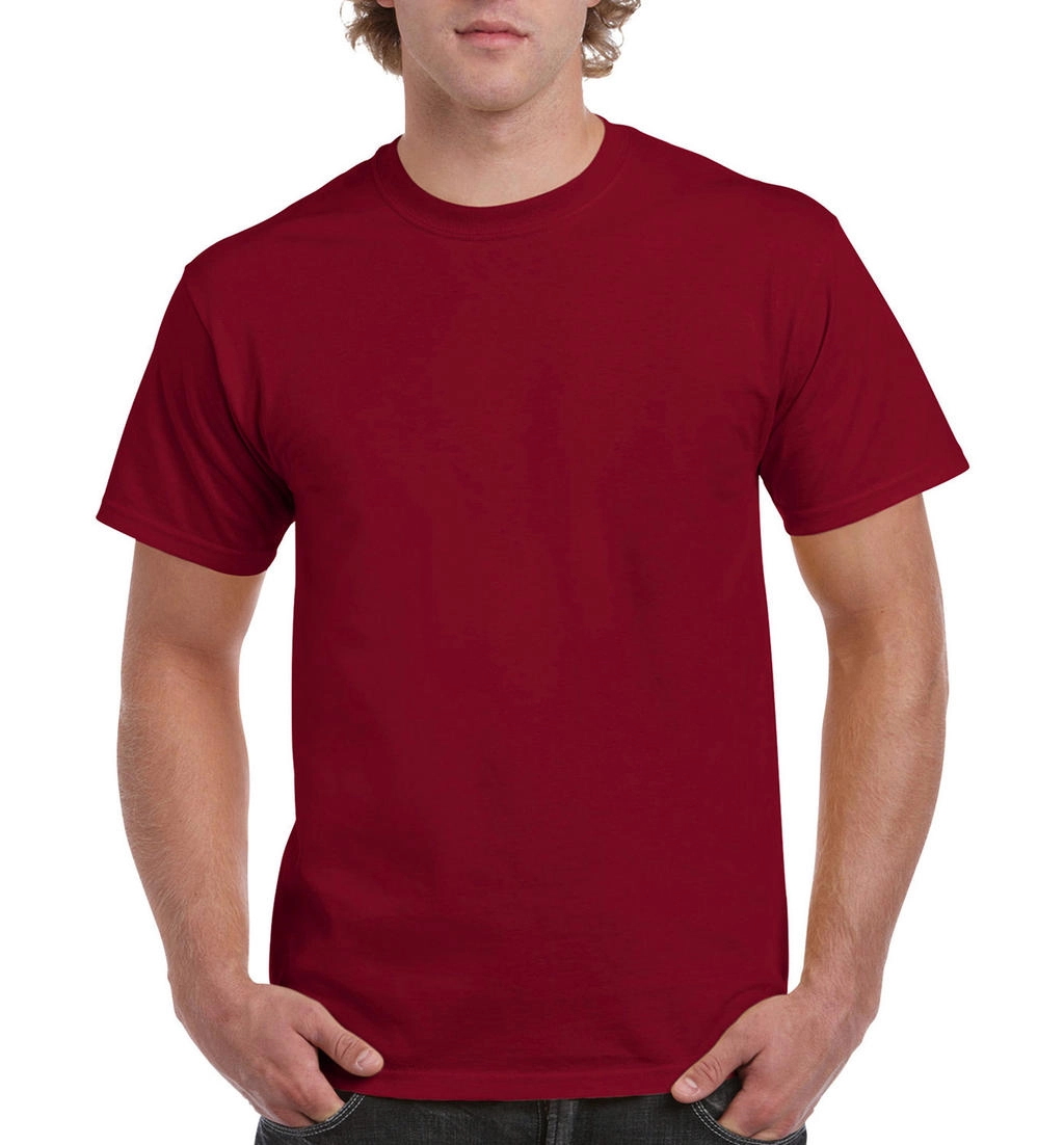 Ultra Cotton Adult T-Shirt zum Besticken und Bedrucken in der Farbe Cardinal Red mit Ihren Logo, Schriftzug oder Motiv.