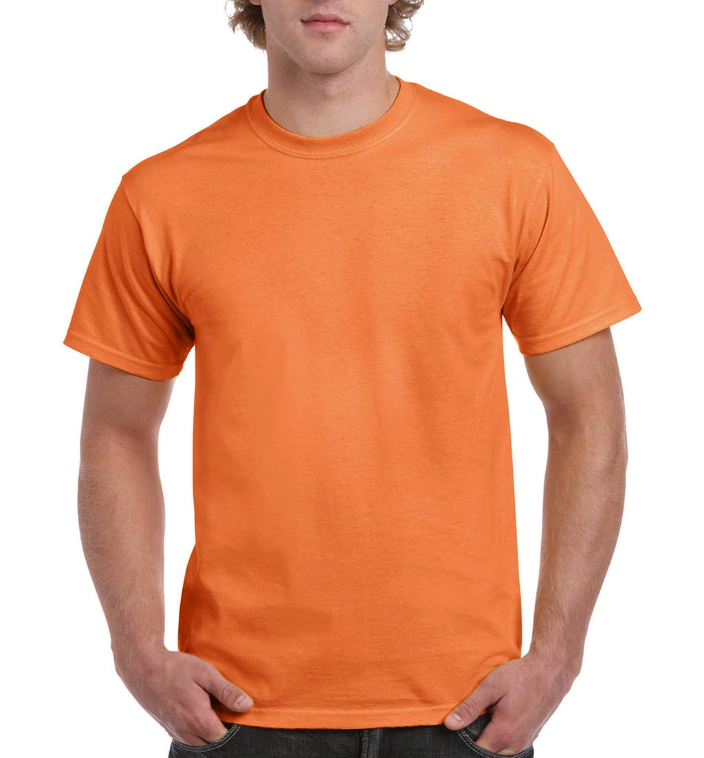 Ultra Cotton Adult T-Shirt zum Besticken und Bedrucken in der Farbe Tangerine mit Ihren Logo, Schriftzug oder Motiv.