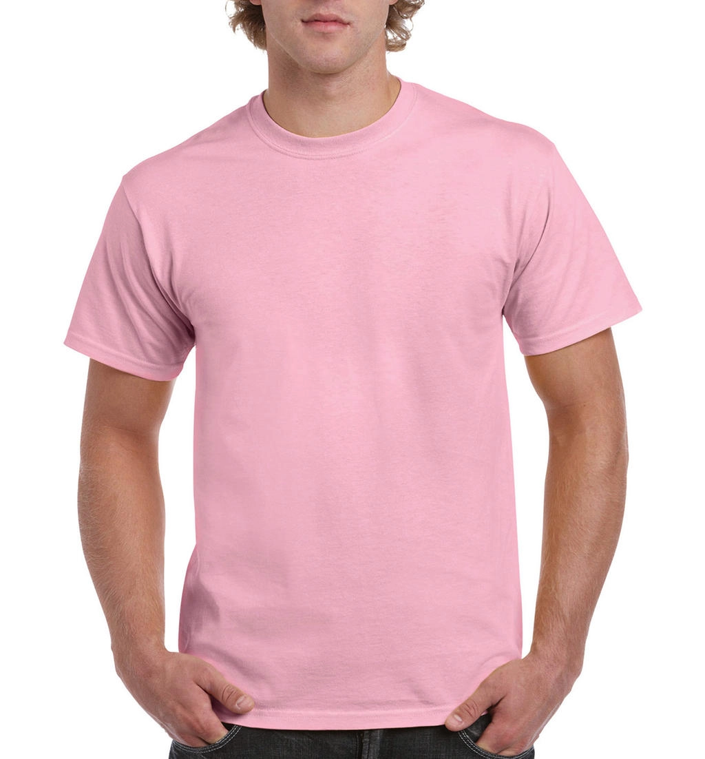 Ultra Cotton Adult T-Shirt zum Besticken und Bedrucken in der Farbe Light Pink mit Ihren Logo, Schriftzug oder Motiv.