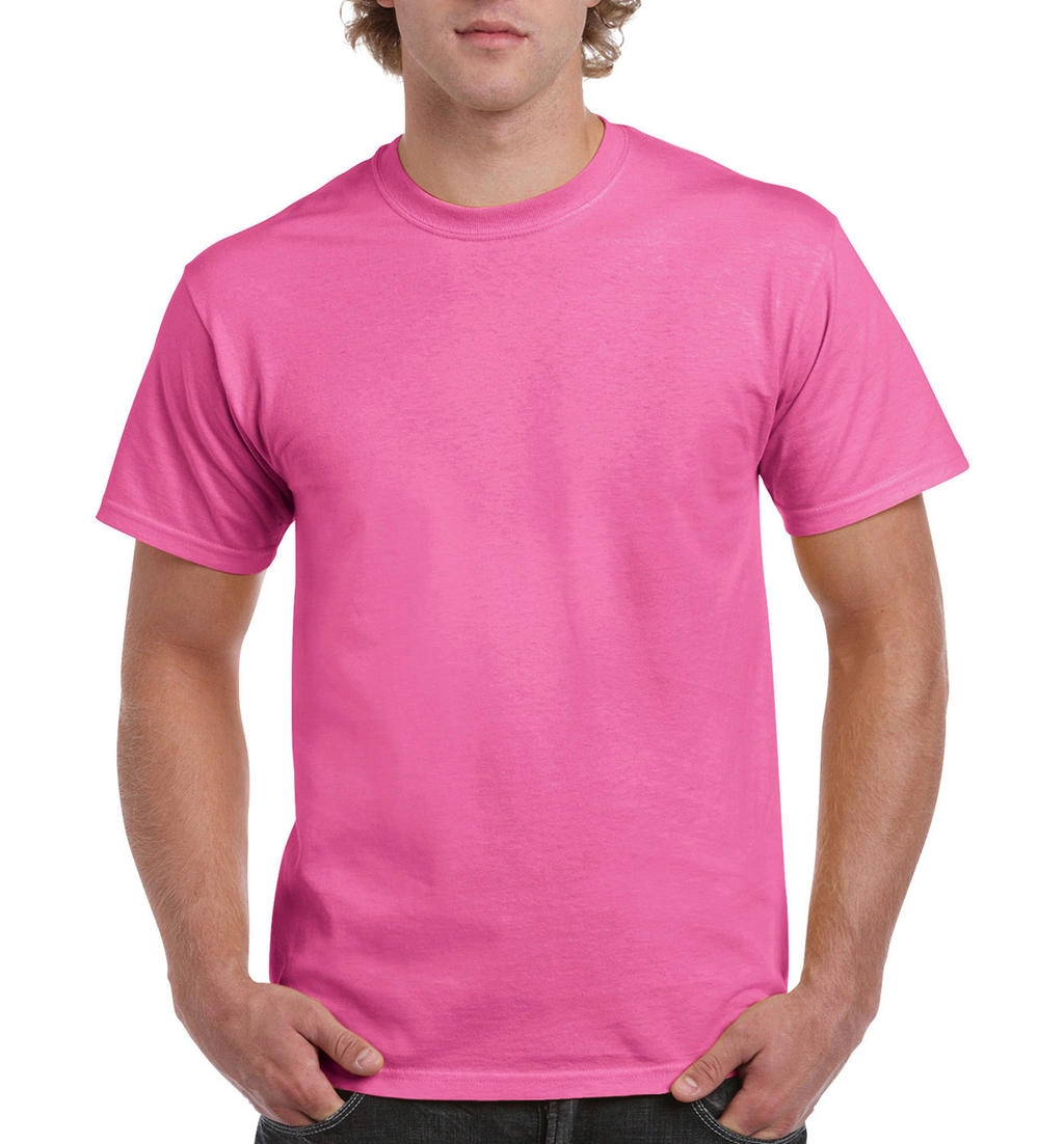 Ultra Cotton Adult T-Shirt zum Besticken und Bedrucken in der Farbe Azalea mit Ihren Logo, Schriftzug oder Motiv.