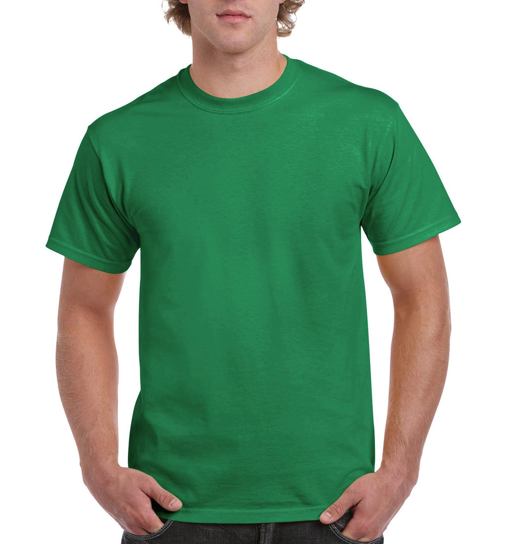 Ultra Cotton Adult T-Shirt zum Besticken und Bedrucken in der Farbe Kelly Green mit Ihren Logo, Schriftzug oder Motiv.
