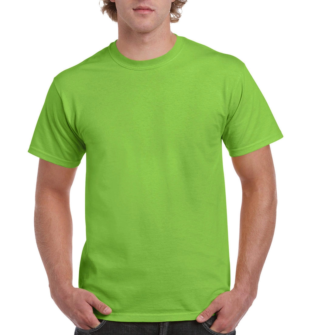 Ultra Cotton Adult T-Shirt zum Besticken und Bedrucken in der Farbe Lime mit Ihren Logo, Schriftzug oder Motiv.