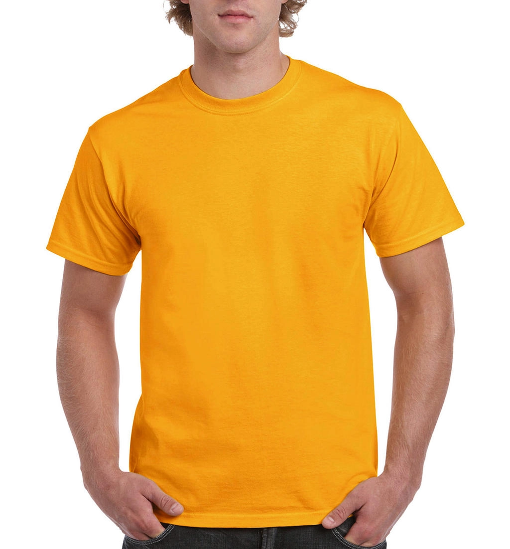 Ultra Cotton Adult T-Shirt zum Besticken und Bedrucken in der Farbe Gold mit Ihren Logo, Schriftzug oder Motiv.