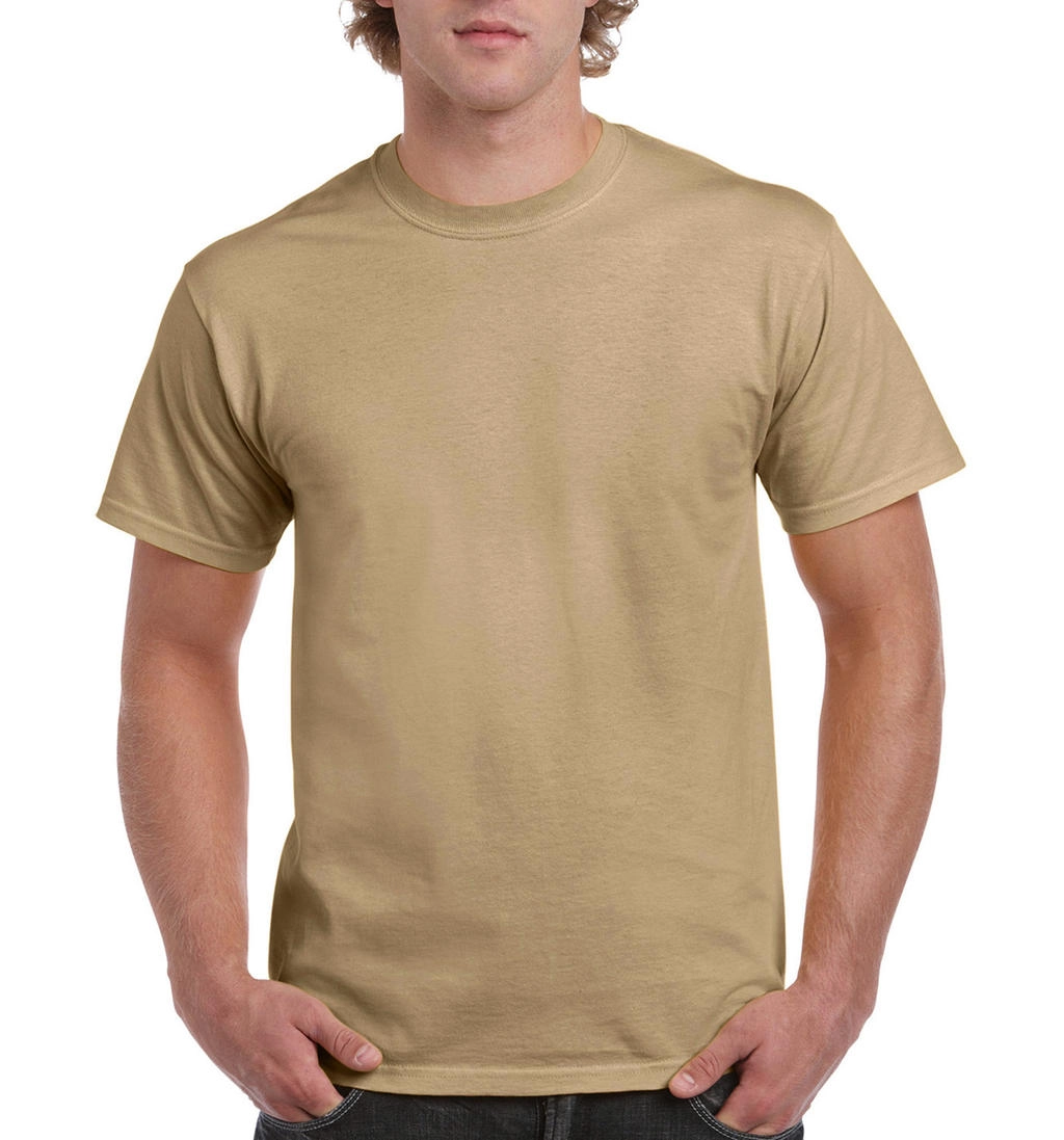 Ultra Cotton Adult T-Shirt zum Besticken und Bedrucken in der Farbe Tan mit Ihren Logo, Schriftzug oder Motiv.