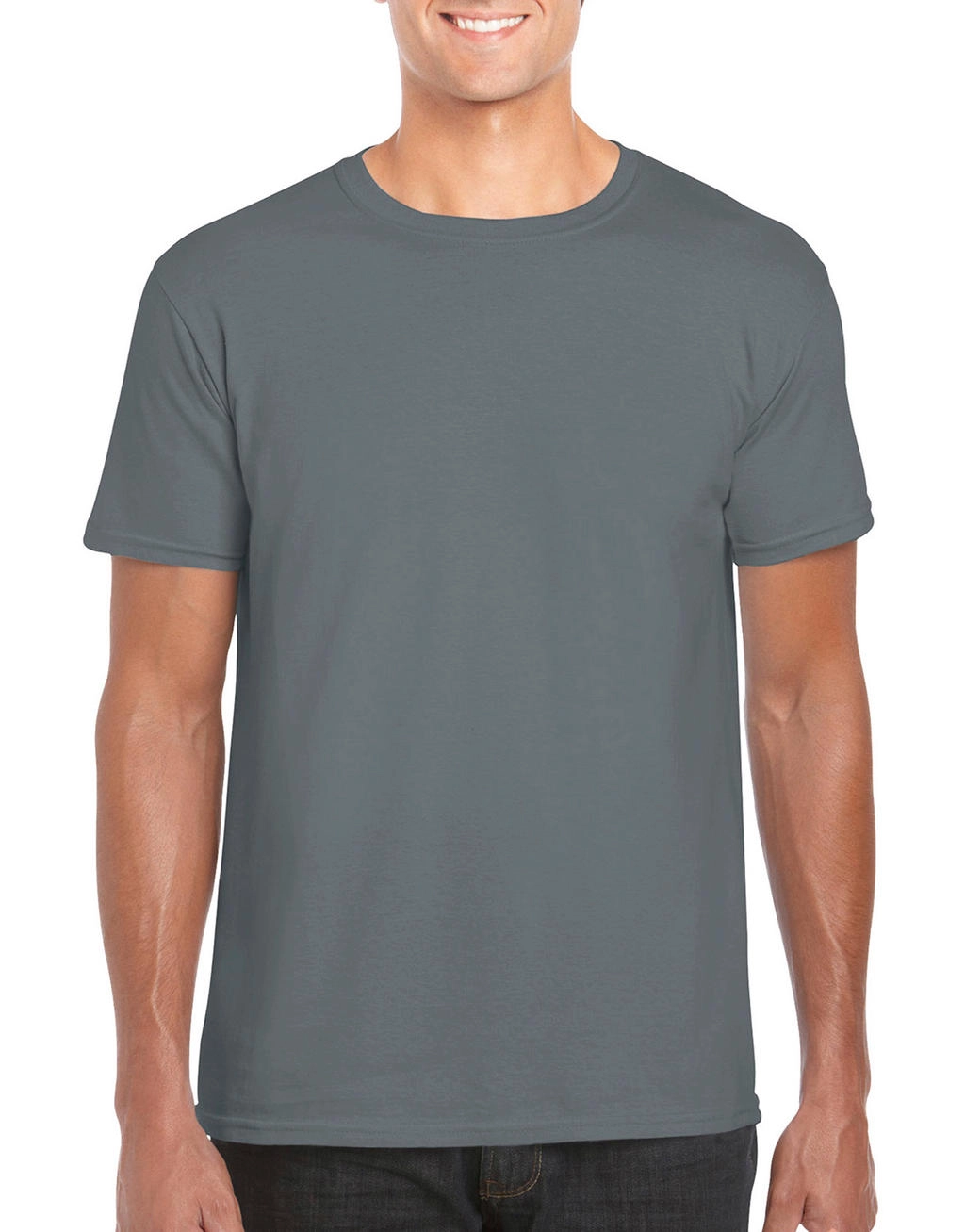 Softstyle Adult EZ Print T-Shirt zum Besticken und Bedrucken in der Farbe Gravel mit Ihren Logo, Schriftzug oder Motiv.