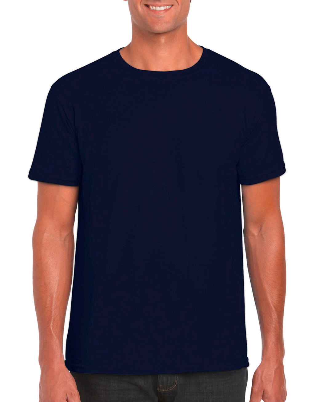 Softstyle Adult EZ Print T-Shirt zum Besticken und Bedrucken in der Farbe Navy mit Ihren Logo, Schriftzug oder Motiv.